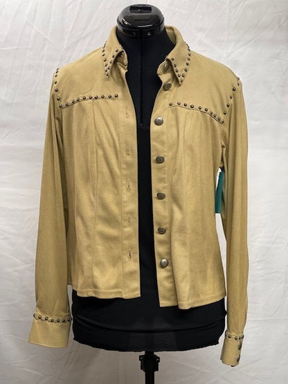 CF46-173 FAUX SUEDE TOP S