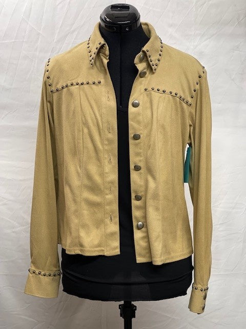 CF46-173 FAUX SUEDE TOP S