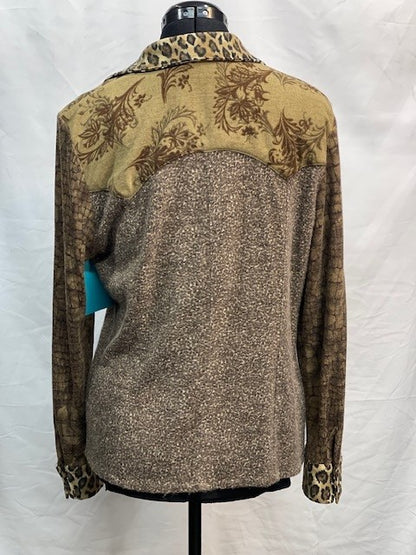 CF46-186 WOOL PRINT TOP M