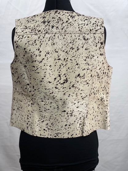 CF68-5 HAIR ON HIDE VEST S