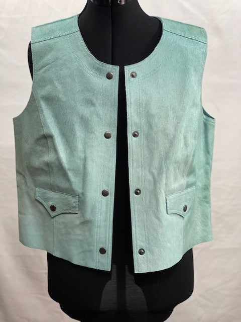 CF68-6 HAIR ON HIDE VEST L