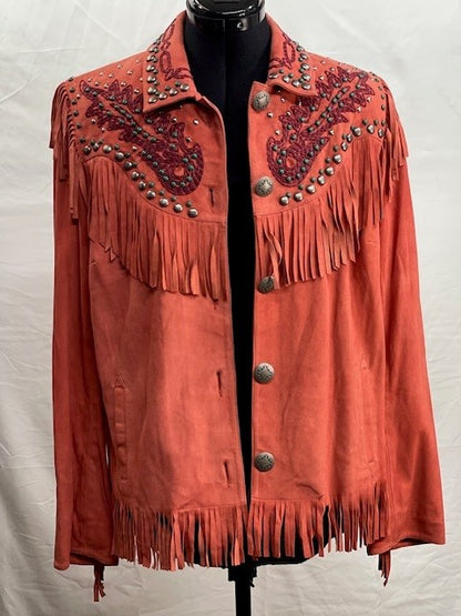 CF68-8 SALMON SUEDE JACKET M