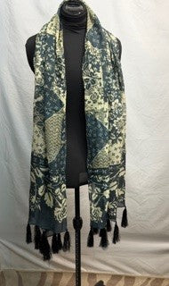 CF42-133 PATCHWORK SCARF 28X75