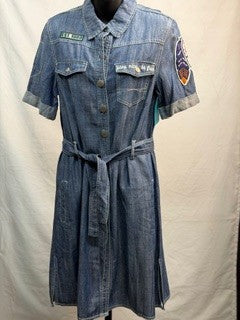 CF42-175 ARROW DENIM DRESS S