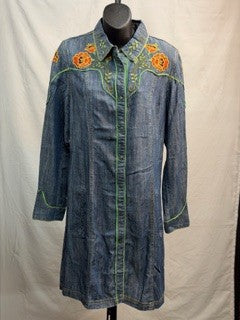 CF42-174 LS SNAP FRONT DRESS S