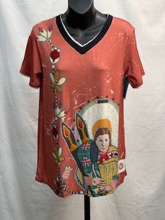 CF42-104 MOMMA VNECK TOP S