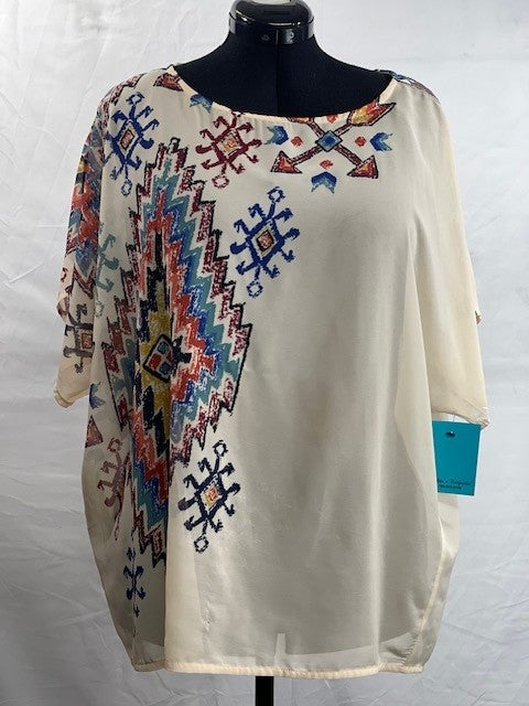 CF26-19 SHEAR CREAM TUNIC L