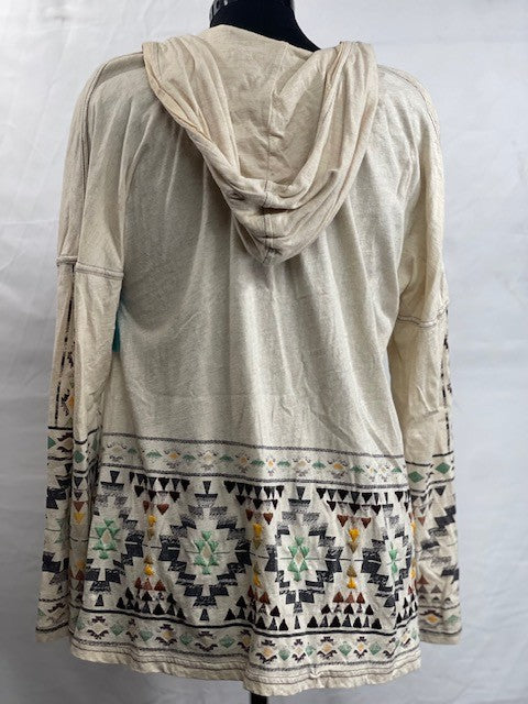 CF26-21 CREAM BUTTON FRONT TOP M