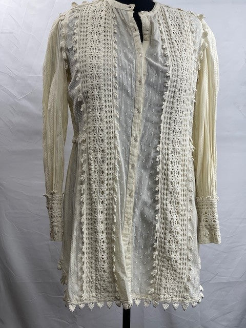 CF26-24 CREAM LACE TOP L