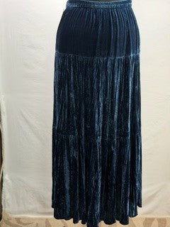 CF90-7 NAVY VELVET SKIRT M