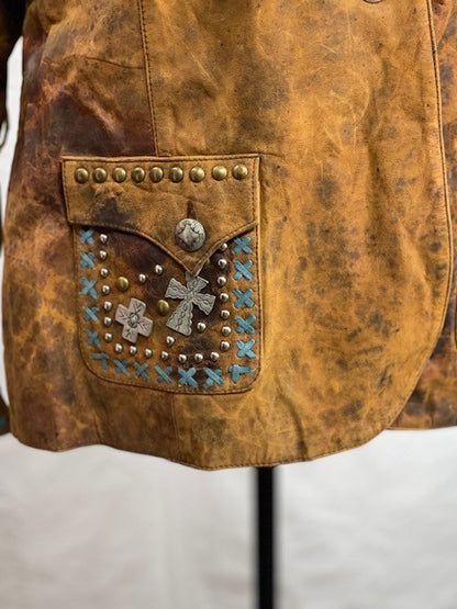 CF65-9 DISTRESSED JACKET 2X