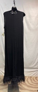 CF14-86 OSTRICH SLINKY DRESS L
