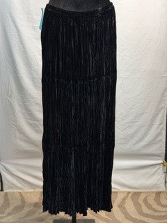 CF14-104 BLK VELVET SKIRT L