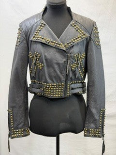 CF102-9 CROPPED MOTO JACKET XS
