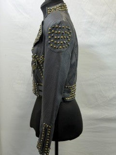 CF102-9 CROPPED MOTO JACKET XS