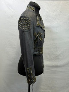 CF102-9 CROPPED MOTO JACKET XS
