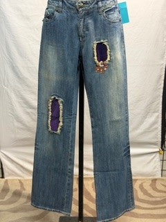 CF42-215 JEANS WITH PURPLE DETAIL 8