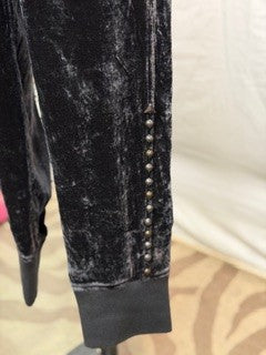 CF42-212 DARK GREY VELVET JOGGER S