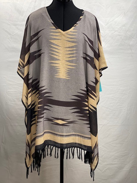 CF51-13 GREY PONCHO S/M