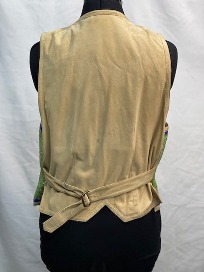 CF52-74 GREEN BEADED VEST M