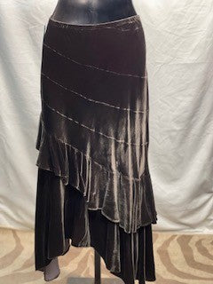 CF52-122 BROWN RUFF SKIRT4
