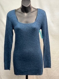 CF52-143 NAVY SHIMMER TOP L