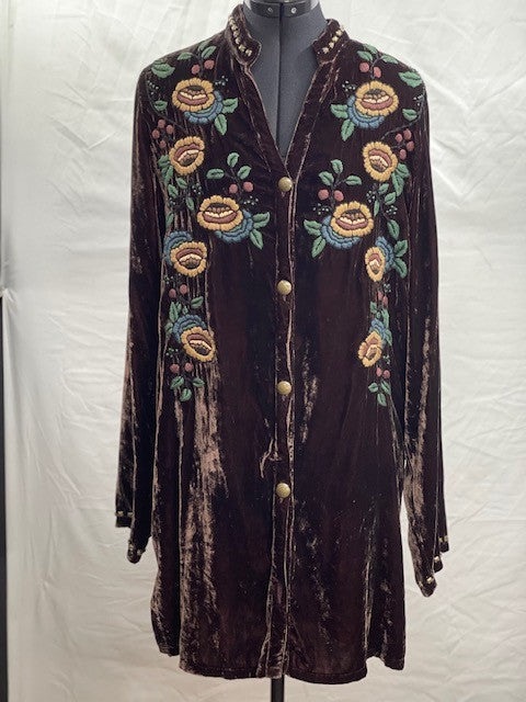 CF51-9 VELVET TUNIC XL