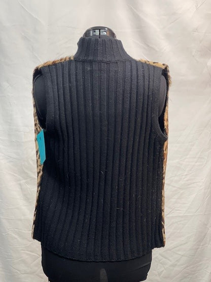 CF52-77 LEOPARD/KNIT VEST M