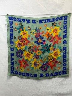 CF76-66 RANCH ROMANCE SCARF 25X25