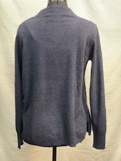 CF52-96 BLUE CASHMERE SWEATER XS