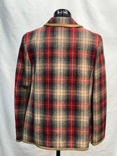 CF52-99 WOOL PLAID JACEKT M