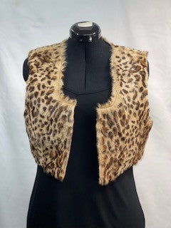 CF52-90 LEOPARD BOLERO VEST L