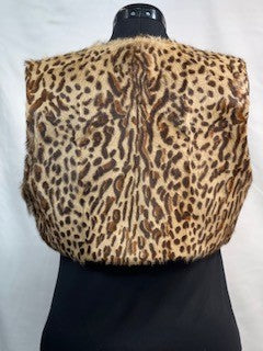 CF52-90 LEOPARD BOLERO VEST L
