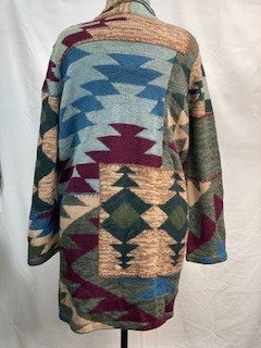 CF52-88 PATCHWORK SWEATER L