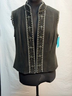 CF52-210 VEST WITH FRONT CROSSES M