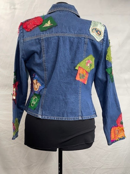CF52-34 DENIM JACKET WITH PATCHES M