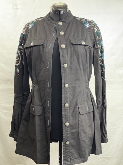 CF52-37 COTTON JACKET WITH BLU EMB M