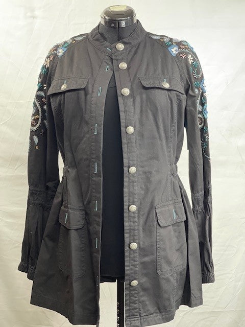 CF52-37 COTTON JACKET WITH BLU EMB M