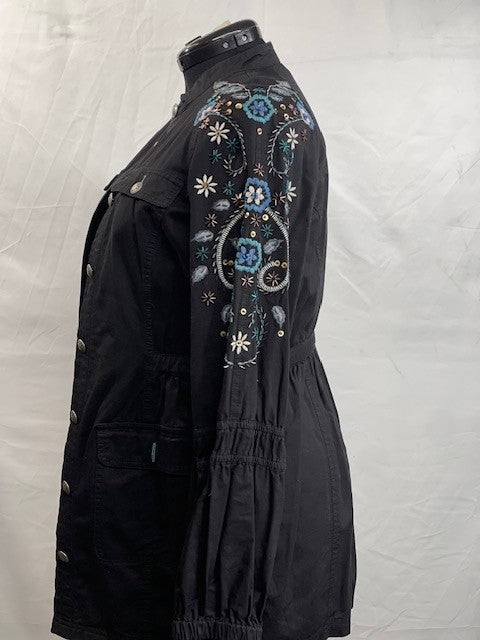 CF52-37 COTTON JACKET WITH BLU EMB M