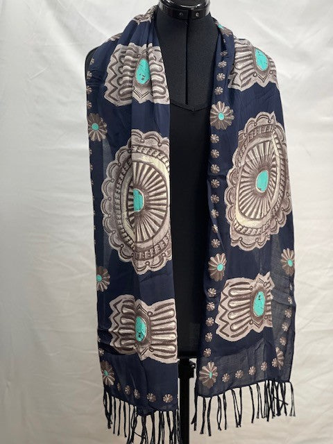 CF55-26 NAVY SCARF