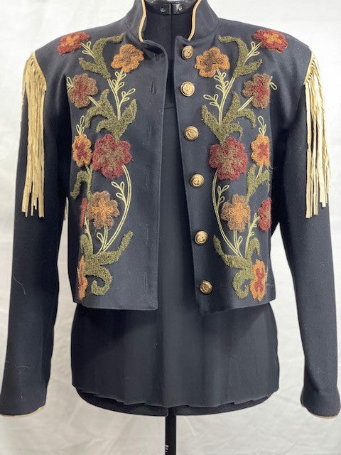 CF52-48 FLORAL MILITARY JACKET L