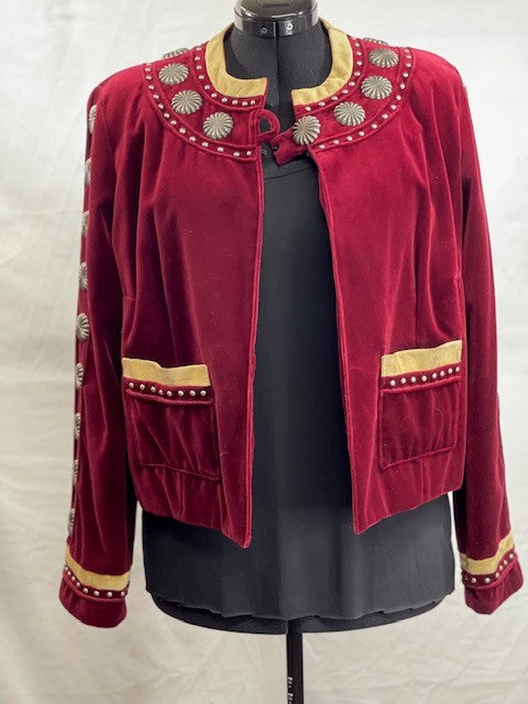 CF52-49 RED VELVET JACKET M