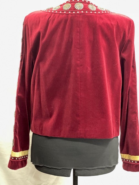 CF52-49 RED VELVET JACKET M
