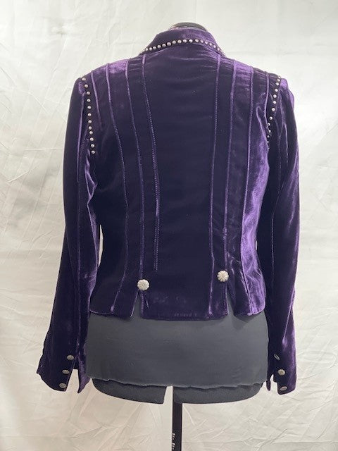 CF52-54 PURPLE VELVET JACKET M