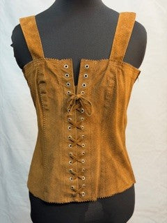 CF52-212 SUEDE CORSET TOP S