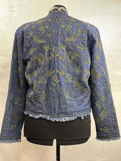 CF52-56 BEADED DENIM JACKET L