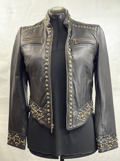 CF52-57 LEATHER JACKET WITH CHIEF S