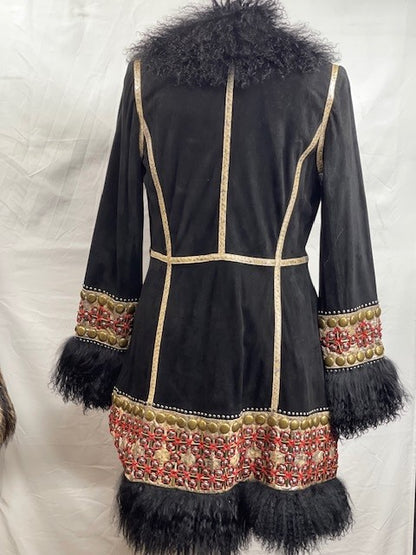 CF52-59 3/4 LENGTH JACKET WITH MONG LAMB M