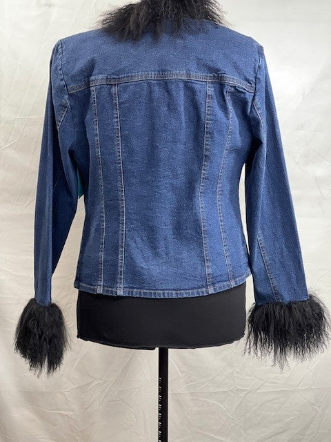 CF52-32 DENIM/FUR JACKET M
