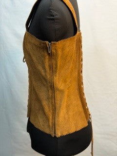 CF52-212 SUEDE CORSET TOP S